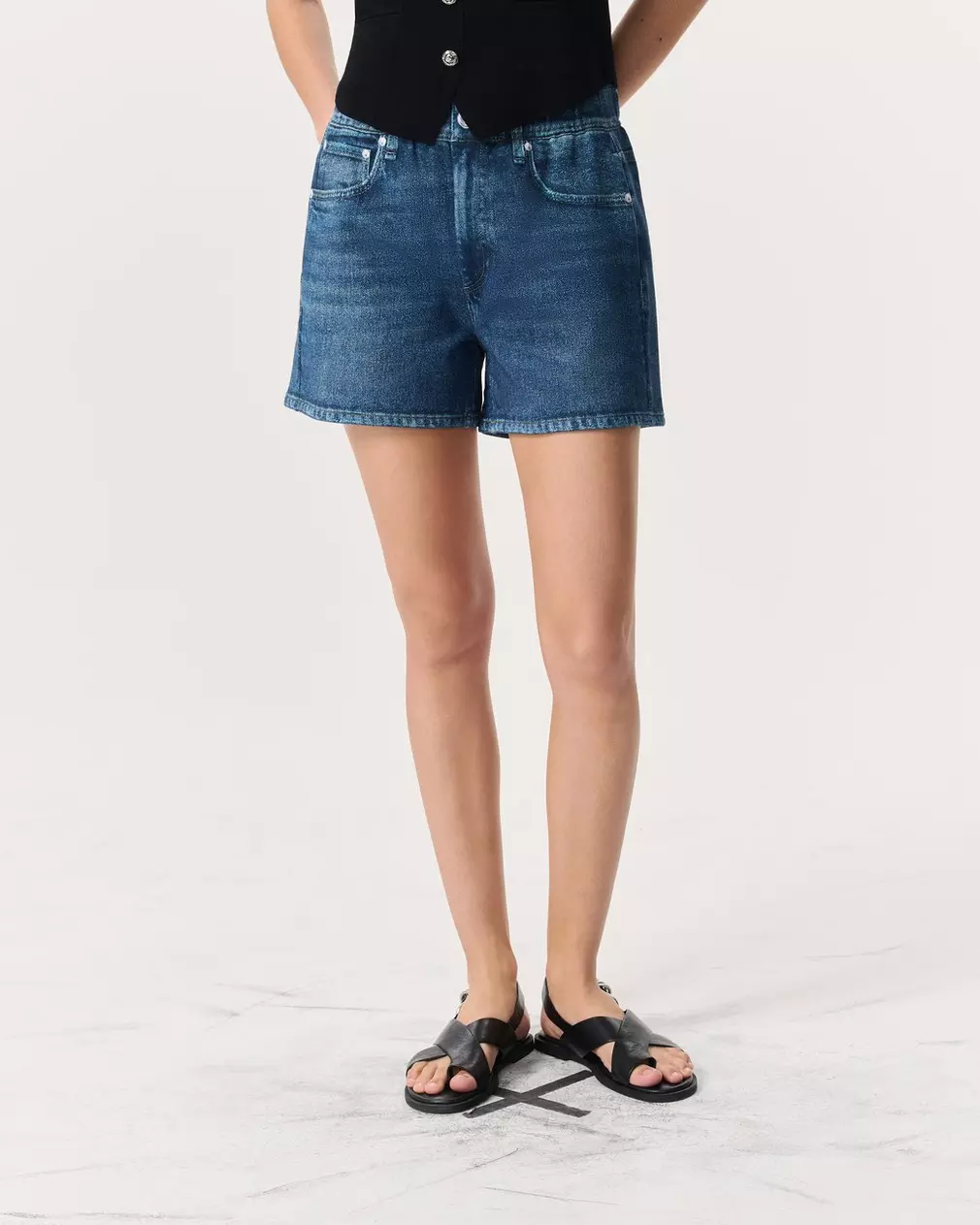 'Denim' Sweat Shorts
